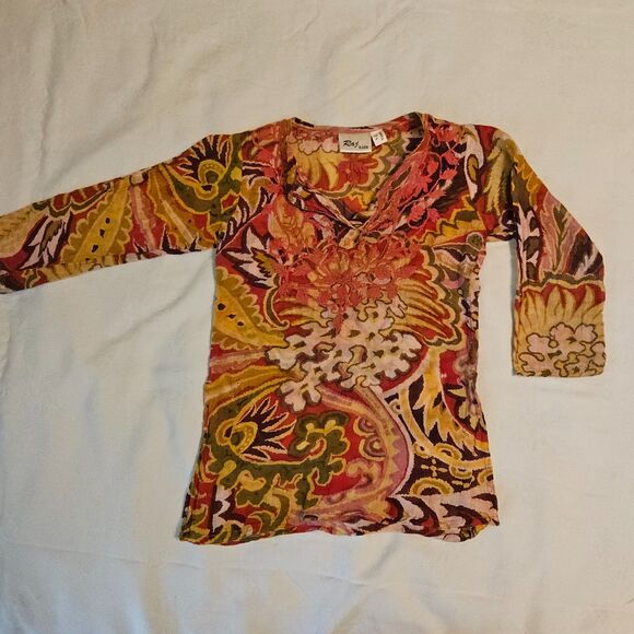 Raj Kids Adorable Bohemian Ethnic Inspired Colorful Tunic - Size 1-2 Years - Picture 10 of 13